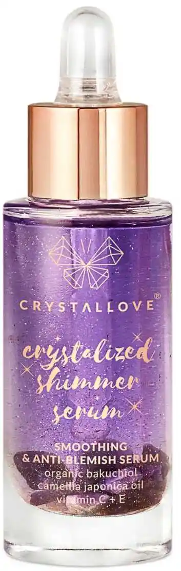 Crystallove Amethyst Shimmer Serum Serum z ametystem i bakuchiolem 30 ml