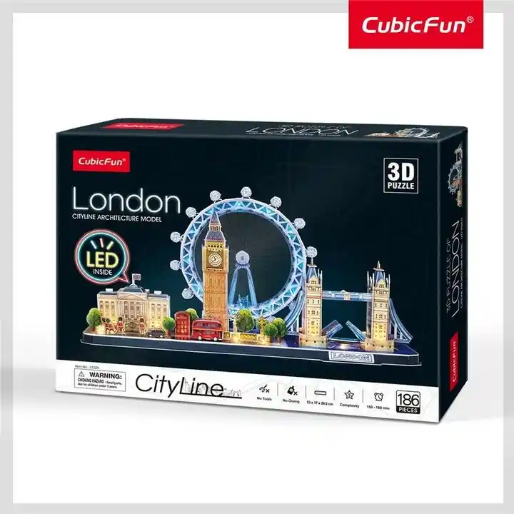 Cubic Fun Puzzle 3D City Line Londyn L532H (186 elementów)