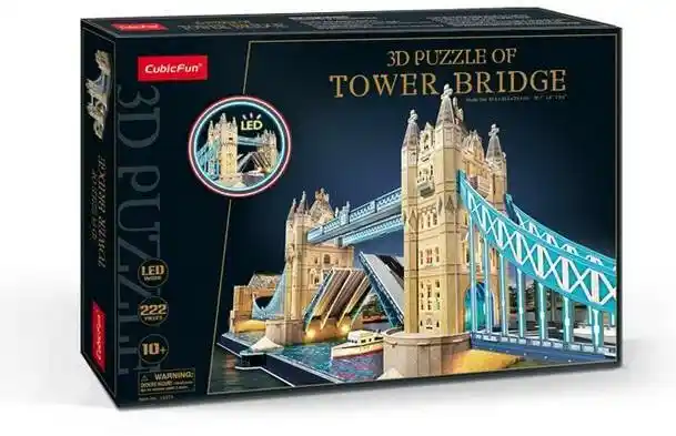 Cubic Fun Puzzle 3D LED Tower Bridge L531H (222 elementów)