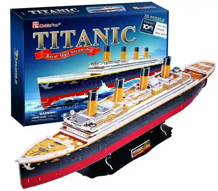 Cubic Fun Puzzle 3D Statki Titanic Duży T4011H (113 elementów)