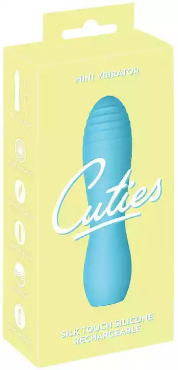 Cuties Mini 3 - wodoodporny, składany wibrator na baterie (turkusowy)