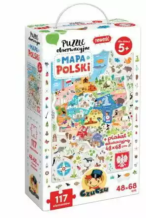 CzuCzu puzzle obserwacyjne Mapa Polski 5