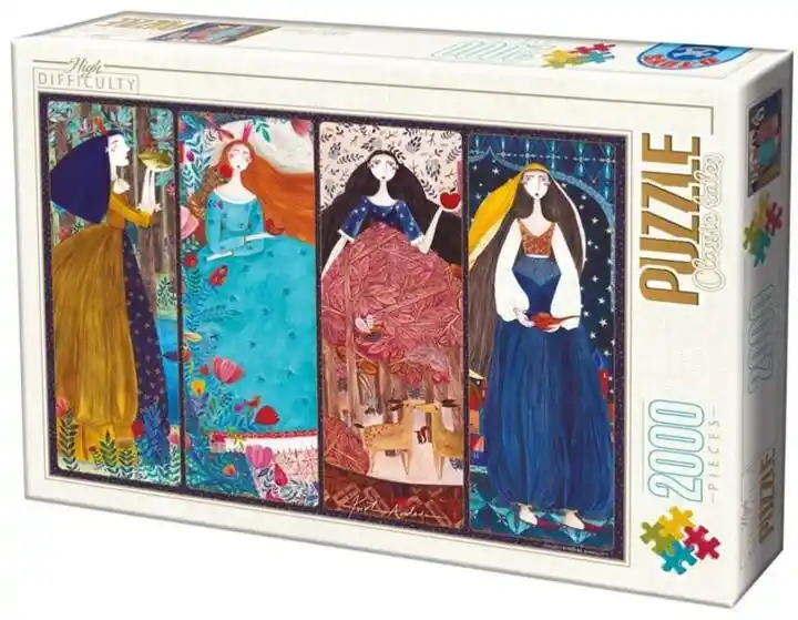 D-Toys Puzzle 2000 Andrea Kurti, Cztery Księżniczki