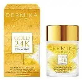 Dermika Luxury Gold 24K Luksusowe Serum 3D Aktywator Młodości Na Dzień I Na Noc 60g