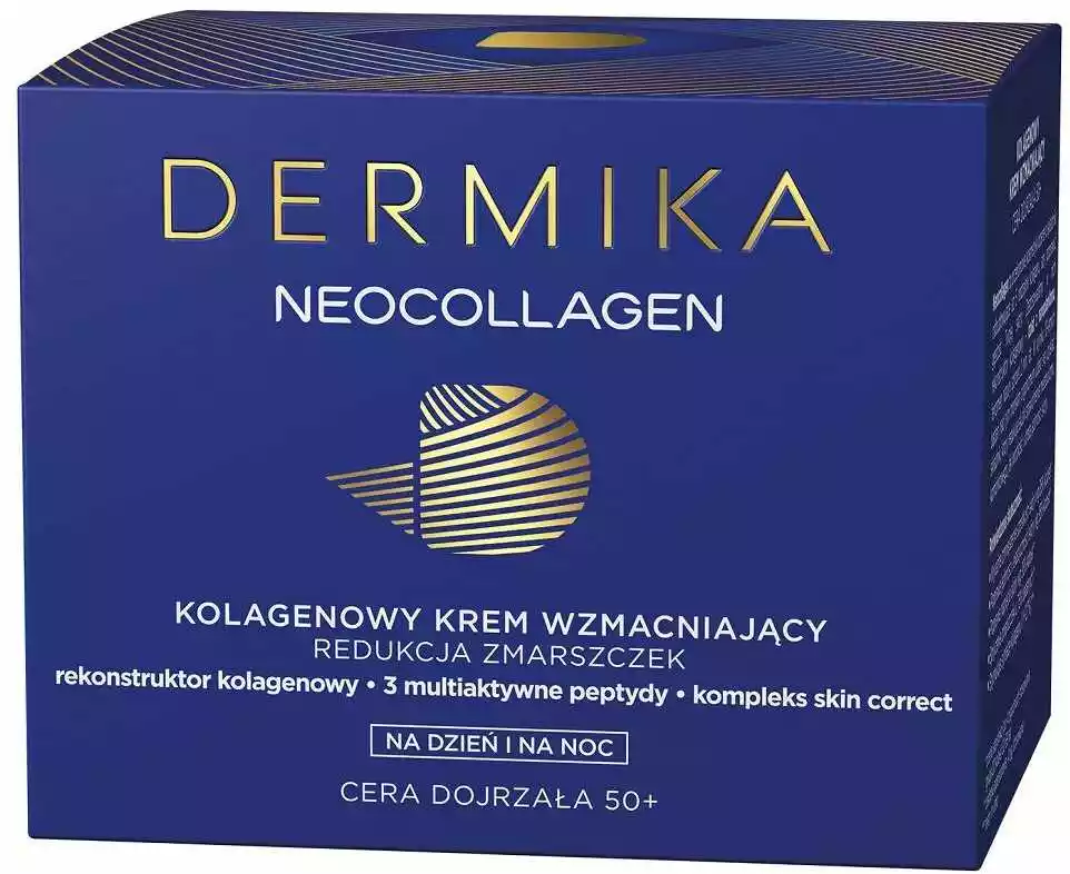 Dermika Luxury Neocollagen 50 Kolagenowy Krem wzmacniający redukujący zmarszczki na dzień i noc 50ml