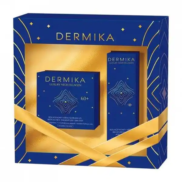 Dermika Zestaw prezentowy Luxury Neocollagen 60+ Krem na dzień i noc 50ml+Krem pod oczy 15ml