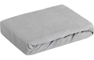 DESIGN 91 Prześcieradło z bawełny FROTTE z gumką, gramatura 170 g/m2 180x200x20cm jasnoszary