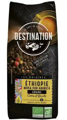 Destination Kawa Ziarnista Arabica 100 procent Etiopia Fair For Life Bio 500 Gt