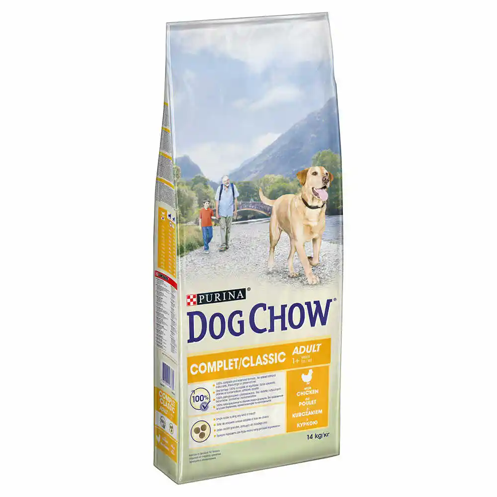 Dog Chow PURINA Complet/Classic, kurczak - 14 kg