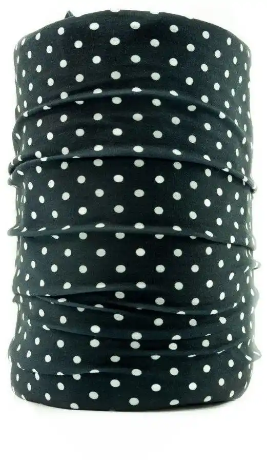 Dr. Bacty Bandana codzienna tuba polka dots black