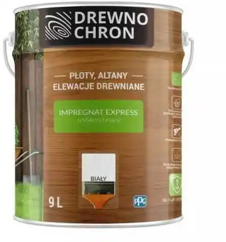 Drewnochron Impregnat Express Ogród biały 9l