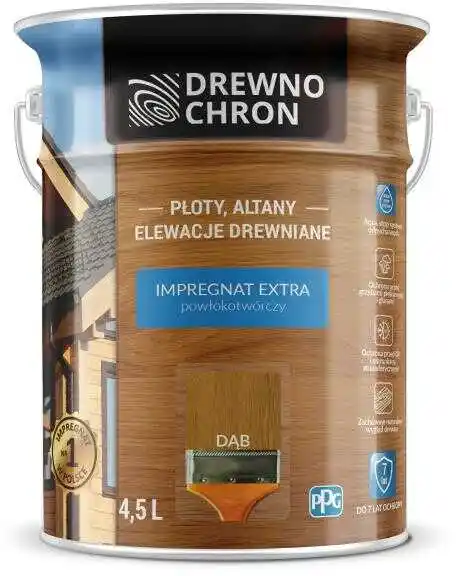 Drewnochron Impregnat Extra Powłokotwórczy Dąb 4,5l