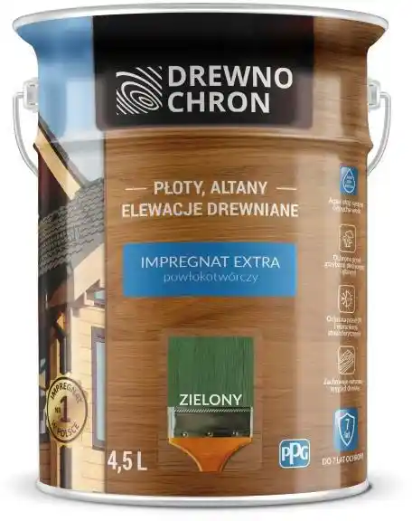 Drewnochron Impregnat Extra Powłokotwórczy Wenge 4,5l