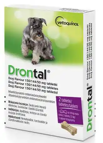 Drontal Dog Flavour 2 tabletki dla Psa