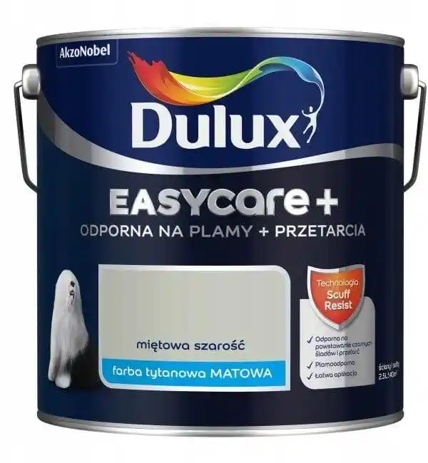 Dulux Farba EasyCare+ Miętowa Szarość 2,5L