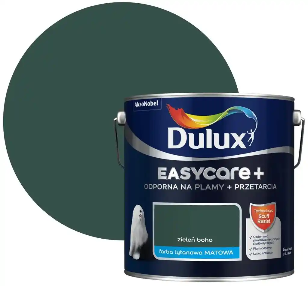 Dulux Farba EasyCare+ Zieleń Boho 2,5L