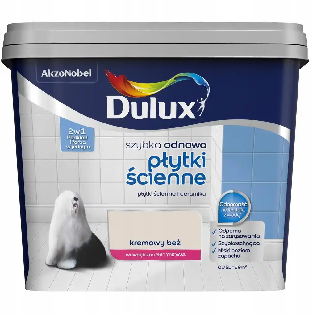 Dulux szybka odnowa Płytki ścienne Kremowy beż 0,75l