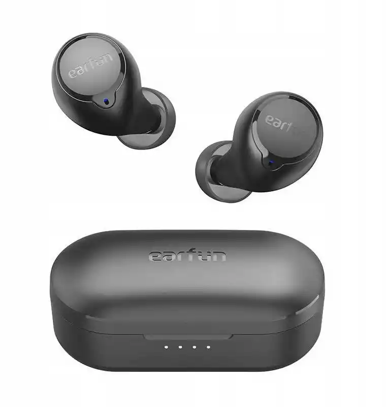 Earfun Free 1S Dokanałowe Bluetooth 5.2 Czarny Słuchawki bezprzewodowe