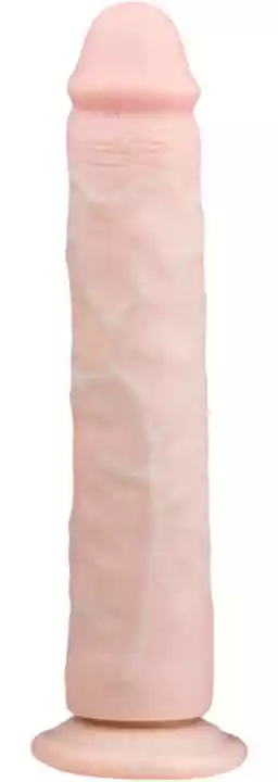 Easytoys - zaciskane, bardzo duże dildo (28,5 cm) - naturalne