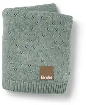 Elodie Details Kocyk Pointelle Pebble Green