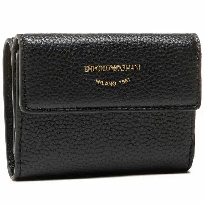 Emporio Armani Mały Portfel Damski Y3H215 YFW9B 80001 Czarny