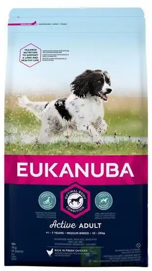 Eukanuba Adult Medium Breed Chicken 3 kg - sucha karma dla psa kurczak 3kg