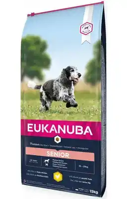 Eukanuba Caring Senior Medium Breed, kurczak - 15 kg