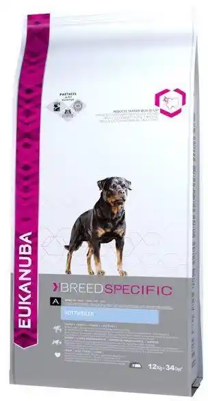 Eukanuba Dog Dry Breed Specific All Rottweiler Chicken 12 kg - sucha karma dla psa 12kg