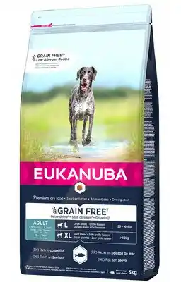 Eukanuba Grain Free Adult Large Breed, z łososiem - 3 kg