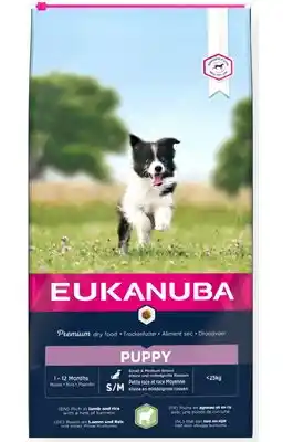 Eukanuba Puppy&Junior Small/Medium Lamb&Rice 12kg