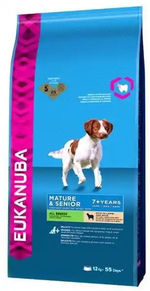 Eukanuba Senior Small & Medium Breed, jagnięcina i ryż - 12 kg