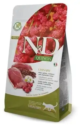 Farmina N&D Quinoa Urinary Duck - sucha karma dla kota - 5kg