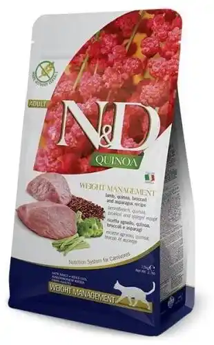 Farmina N&D Quinoa Weight Management Lamb - sucha karma dla kota - 5kg