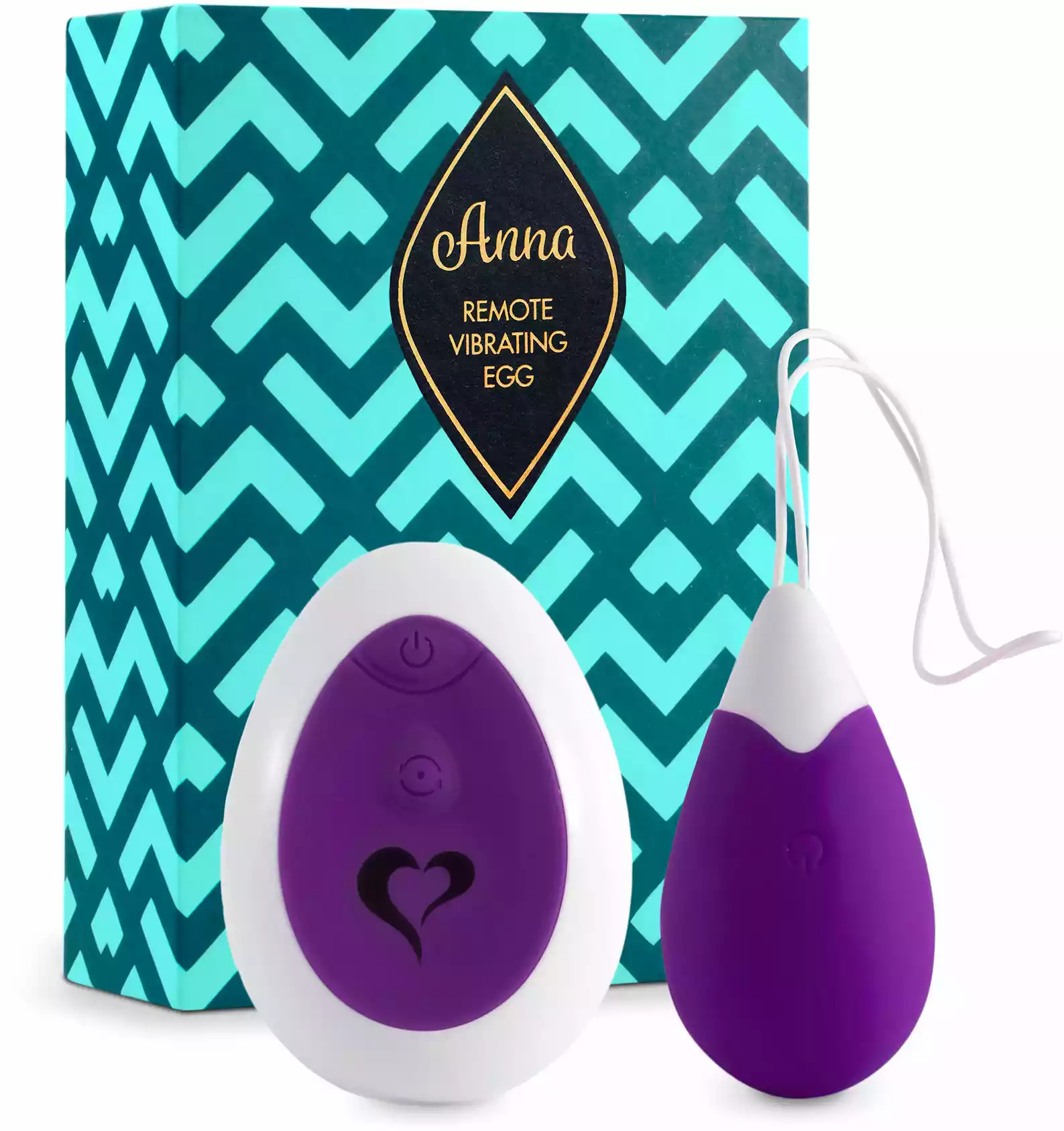 Feelztoys Anna Vibrating Egg Remote Deep Purple