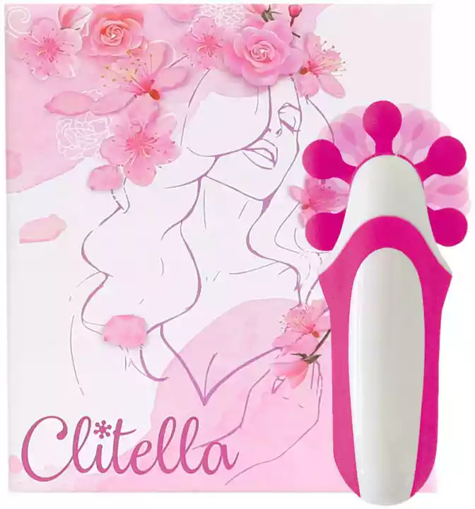 FeelzToys Clitella Oral Pink - Wibrator imtiujący seks oralny Różowy