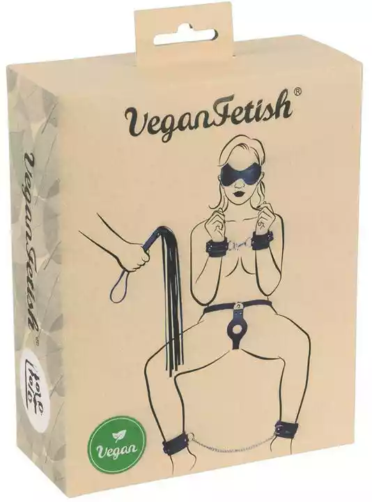 Fetish Vegan - zestaw do wiązania (7 sztuk) - czarny