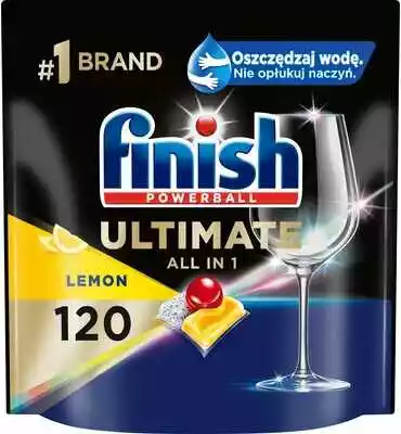 Finish Kapsułki do zmywarki Powerball Ultimate All in 1 Lemon - 120 szt