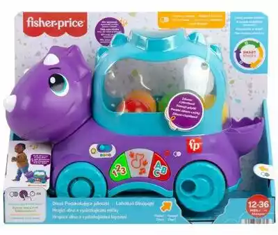 FISHER PRICE Zabawka Dinuś Podskakujące piłeczki HNR51