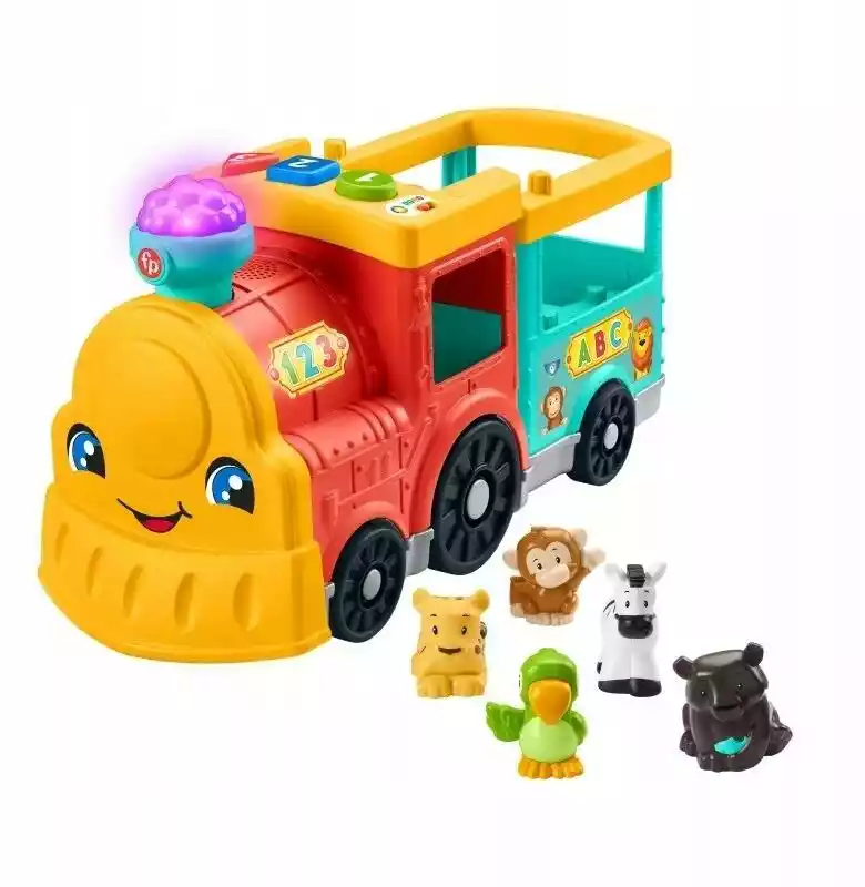 FISHER PRICE Zabawka Little People Edukacyjny pociąg ze zwierzątkami HHH93