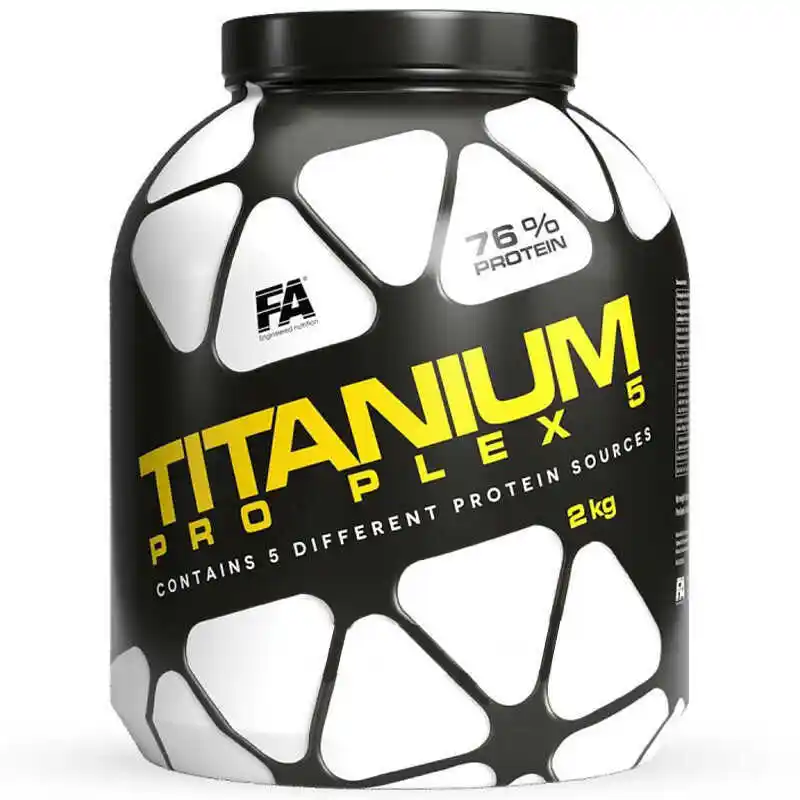 Fitness Authority Titanium Pro Plex 5 - 2000g - Vanilla - Odżywki białkowe