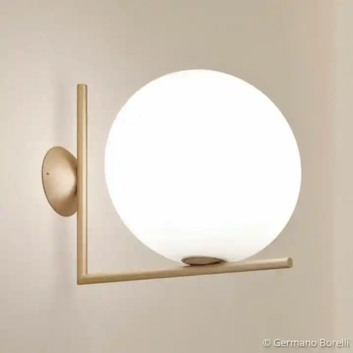 Flos IC C/W2 Lampa Ścienna/Sufitowa w kolorze Mosiądzu F3179059