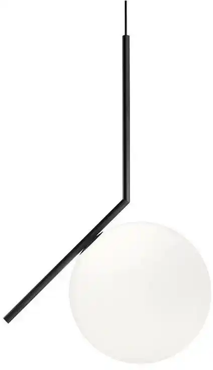 Flos IC S2 Lampa Wisząca Matowa Czarna F3176030