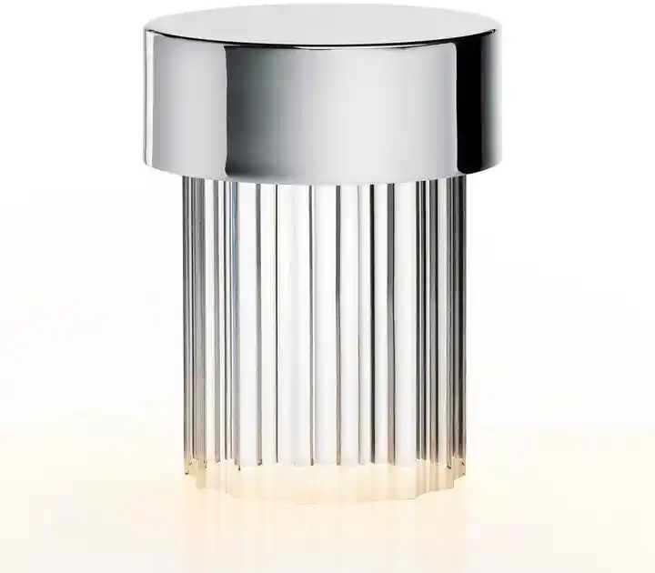 Flos Last Order Fluted Lampa Stołowa Stainless Steel F3694056