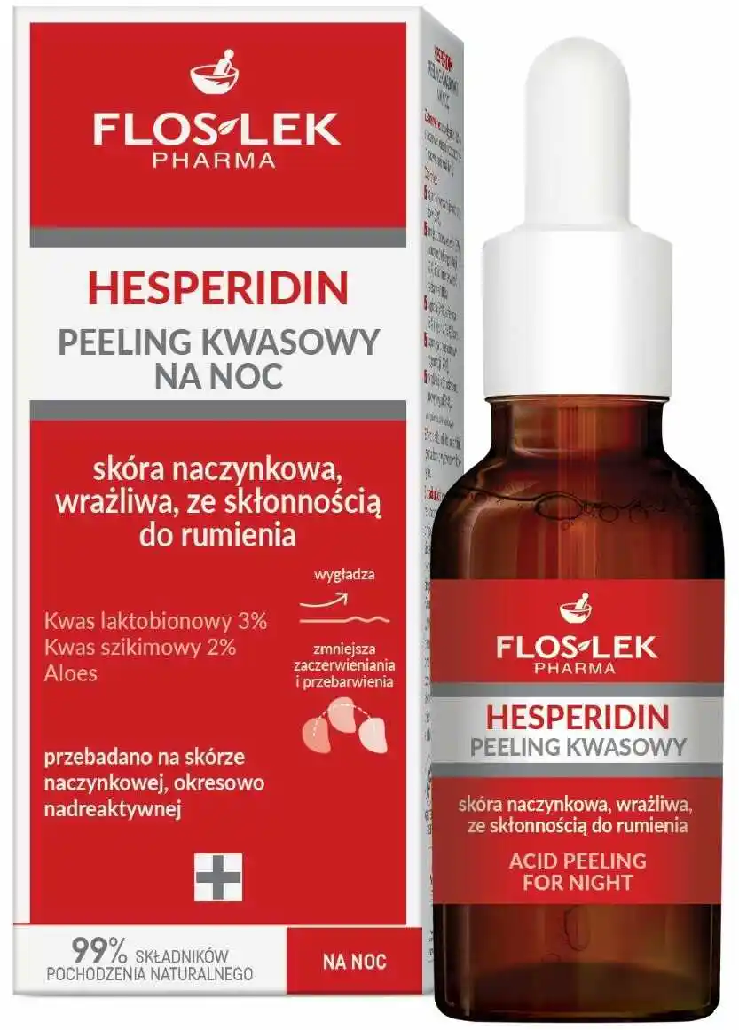 Floslek Hesperidin peeling kwasowy na noc 30ml