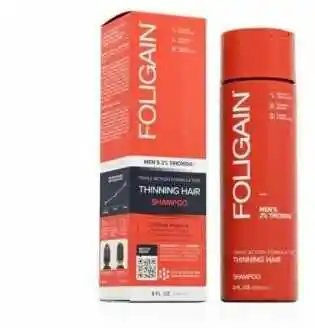 Foligain szampon przeciw łysieniu dla mężczyzn o potrójnym działaniu z 2% trioxidil 236ml