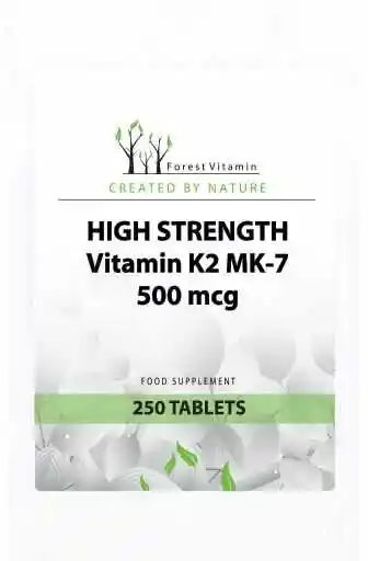 Forest Vitamin High Strenght Vitamin K2 MK-7 500ug 250tabs