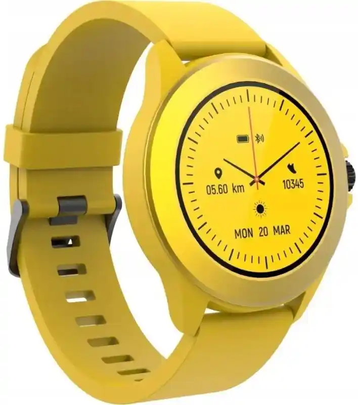 Forever Colorum CW-300 xYellow Bluetooth Żółty Smartwatch