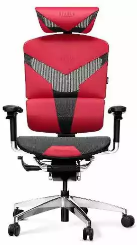 Fotel biurowy Diablo Chairs V-Dynamic Normal Size Tkanina Karmazynowy