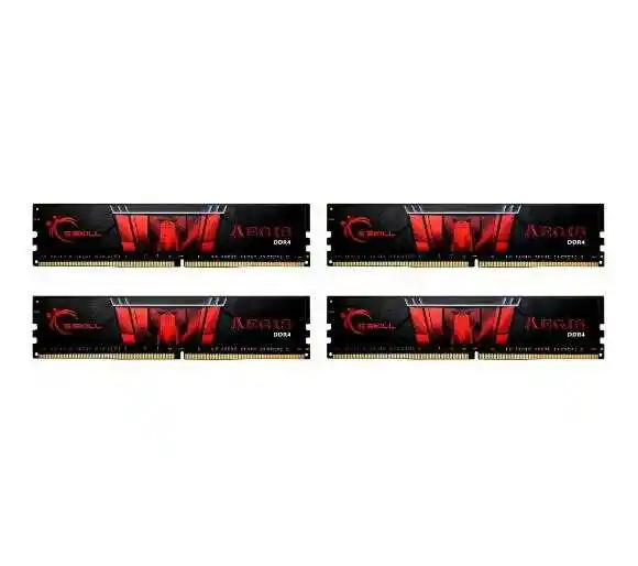 G.skill Aegis DDR4 64GB 4 x 16TB 3200 CL16 Czarno-czerwony Pamięć RAM F4-3200C16Q-64GIS