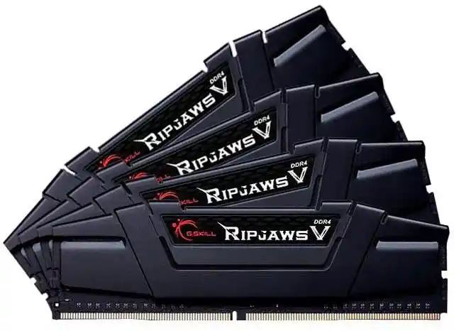 G.skill Pamięć DDR4 32GB 4x8GB RipjawsV 3200MHz CL16 rev2 XMP2 Czarna F4-3200C16Q-32GVKB